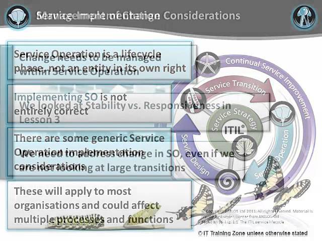 ITIL Intermediate Training - Online Service Operation Video Sampler