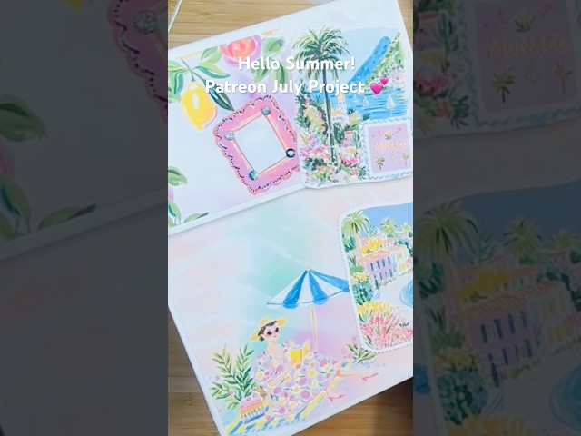 hello summer #interactive #diy #album #easy #tutorial July Patreon project