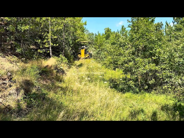 How the Deere 670 Grader Navigated Narrow, Green Roads #grader #johndeere