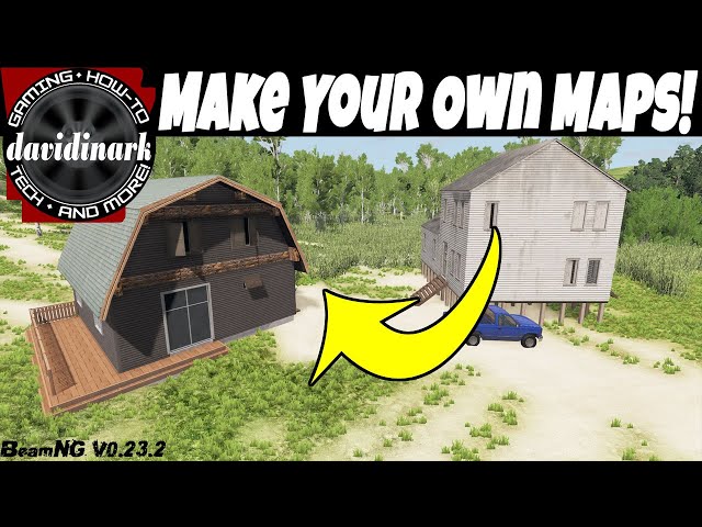 BeamNG Drive - Intro Guide to Map Making (Using HighDef's Template map!) How to make maps in BeamNG