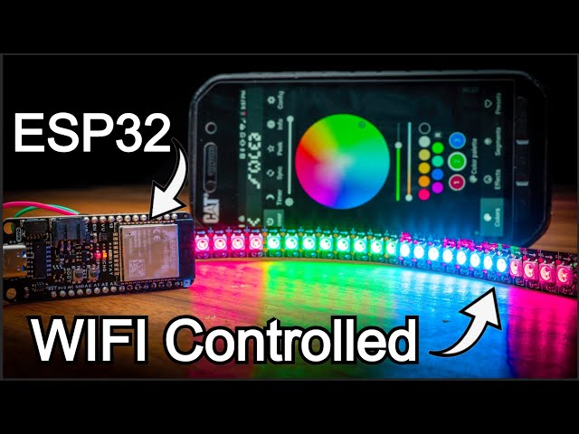 How to Easily Control Addressable LEDs with an ESP32 or ESP8266 | WLED Project