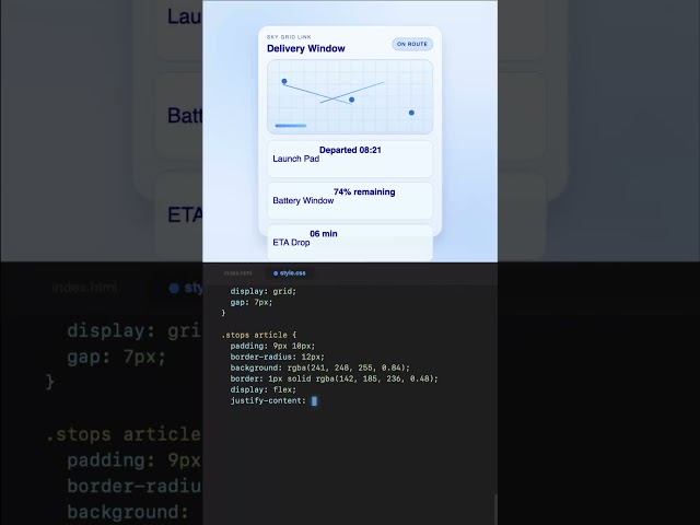 Delivery Window #code #css #shorts