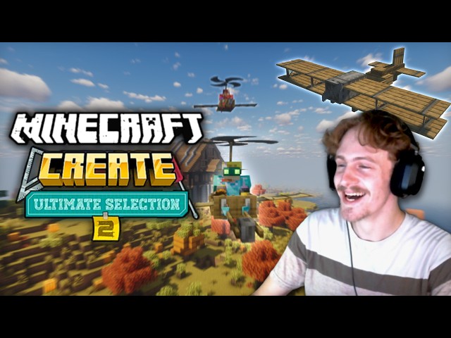 Upgrading Our Planes in Minecraft Create Ultimate Selection 2 Modpack!