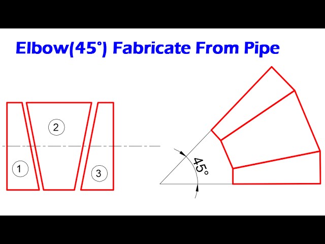 Piping_Fabricate 45 Degree Elbow(miter bend) from pipe