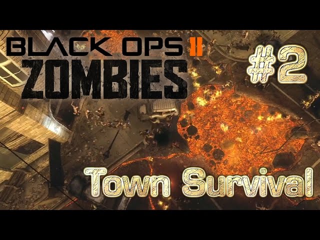Black Ops 2 Zombies Town Survival: Day 1 - Part 2 Down For The Count