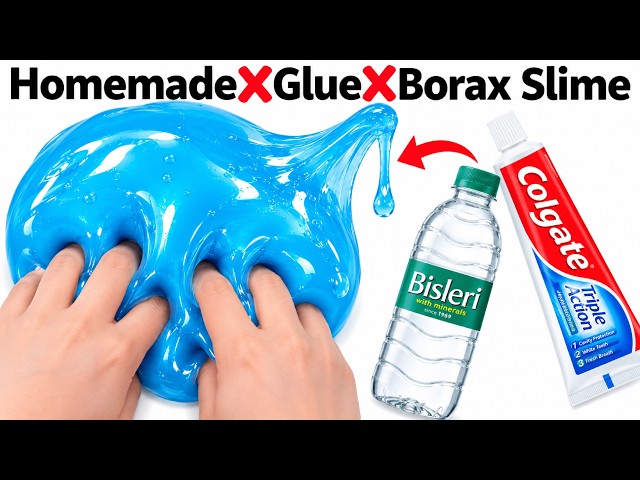 ASMR | How to Make Toothpaste & Water Slime at Home 💧 | Easy DIY | Satisfying Slime ASMR