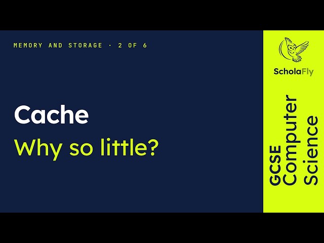 GCSE Computer Science - Cache | Memory and storage 2/6 (2026/27 exams)