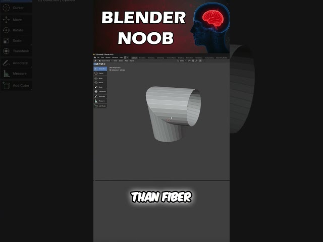 🧰 Make Perfect Pipes in Blender – No Add-ons Needed!