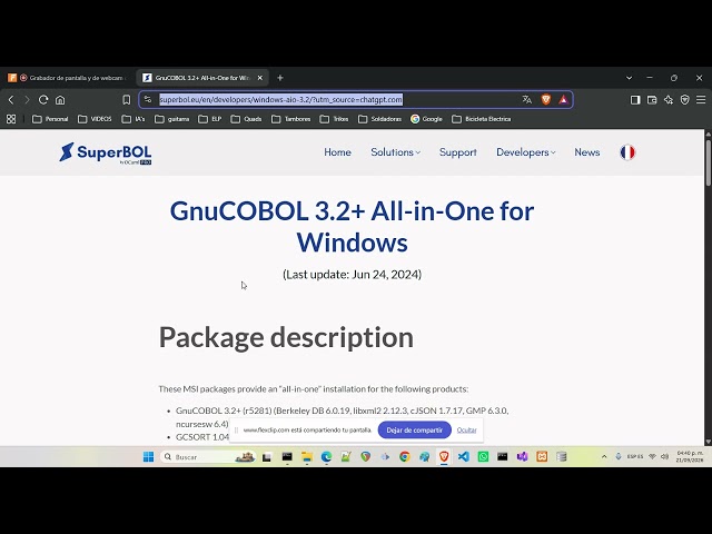 Curso de COBOL Clase 00 Instalación del Compilador | Escuela Libre de Programación