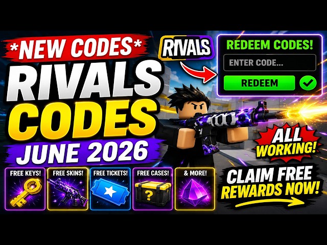 *NEW CODES* Rivals Codes June 2026 🔥 NEW All Working Roblox Rivals Codes