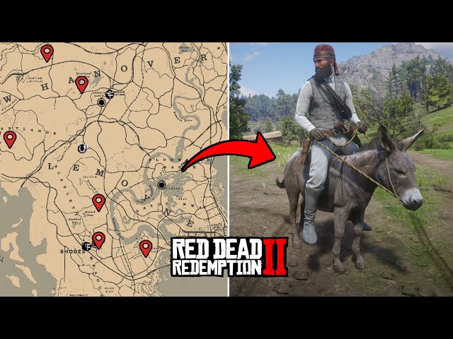 6 DONKEY & MULE LOCATIONS IN RED DEAD REDEMPTION 2