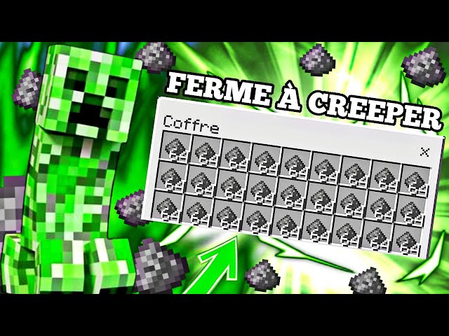 CREEPER FARM ON MINECRAFT BEDROCK IN 1.21 - Tuto Ferme Creeper Bedrock Fr PS4/Xbox/Switch/Mcpe