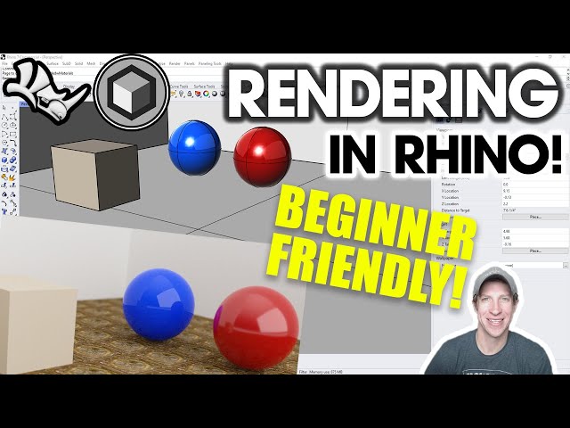 Getting Started RENDERING in Rhino - Beginners Start Here!