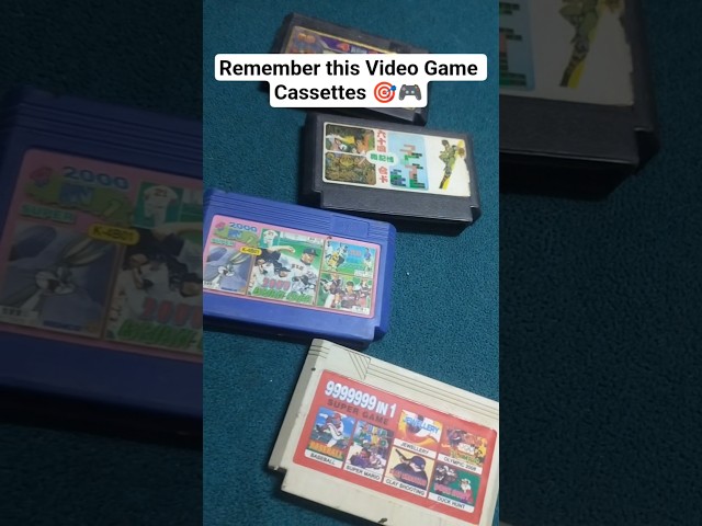 Remember this Video Game Cassettes 🎯🎮 #shorts #youtubeshorts #retrotech90s #oldgadgets