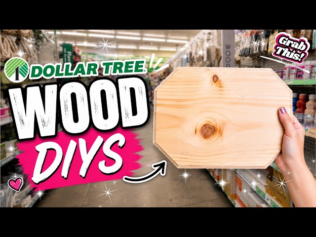 Dollar Tree Wood DIYs You'll Actually Want to Make!