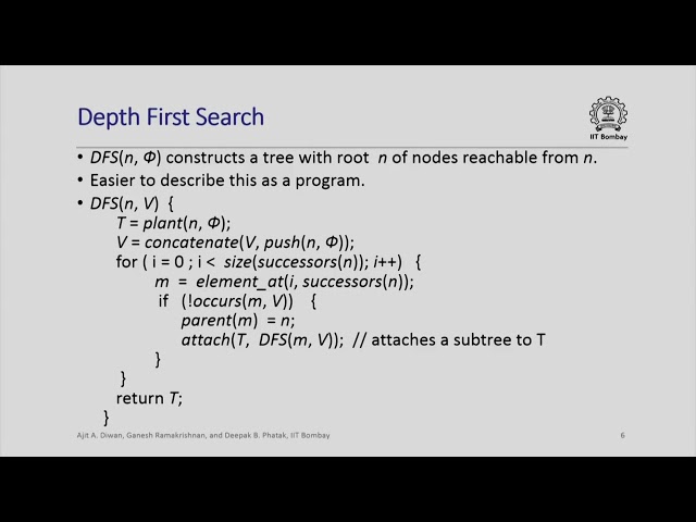 Depth First Search
