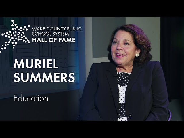 Muriel Summers | Wake County Public School System Hall of Fame 2021 (Education)