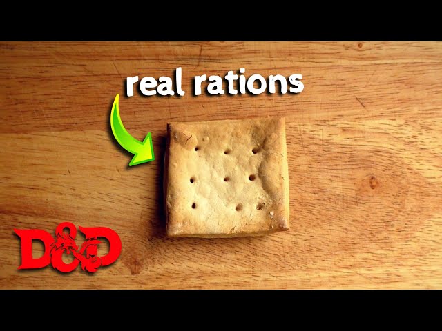 REAL D&D Rations Recipe! | Hard Tack #dungeonsanddragons