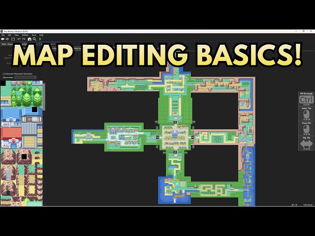 Pokémon Rom Hacking for Newbies: Map Editing! Hex Maniac Advanced Tutorial.