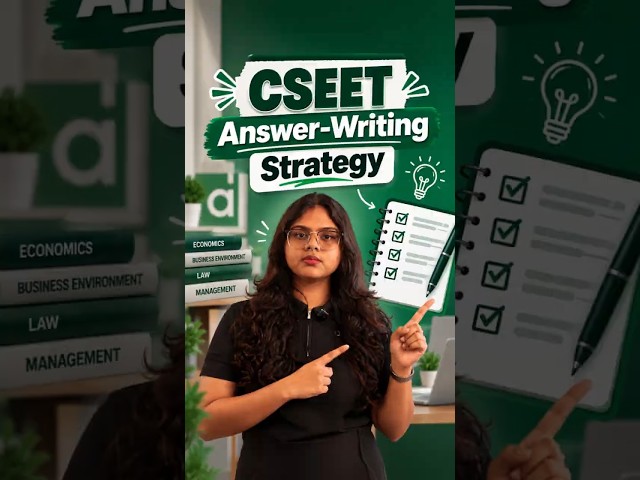 CSEET Answer Writing Strategy 2026 | Present Answers Clearly & Score Better #shorts