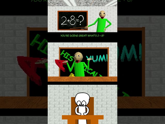 Baldi The Aftermath Animation Comparison #baldisbasics #shorts