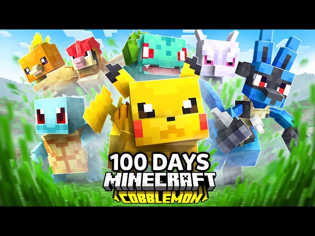 I Spent 100 Days in RANDOMIZER Pokémon Minecraft VS. my Rival! (Duos Cobblemon)