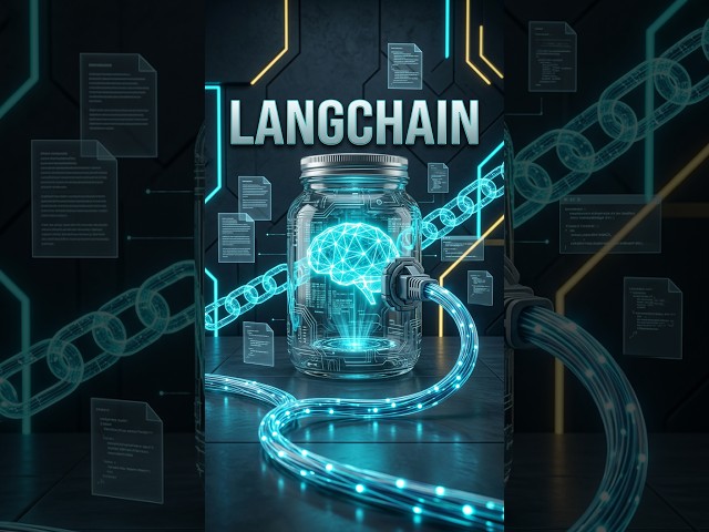 LangChain Explained in 60 Seconds 🤖⚡ | AI Agents & LLMs #Shorts