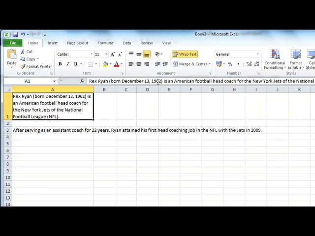 Enable Word Wrap in Excel to Display Cell Content Clearly Without Overlapping Text