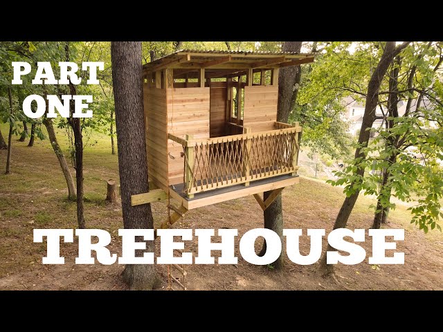 Ultimate Real Tree House / Tree Fort Build - Part 1 - Platform and Support Structure
