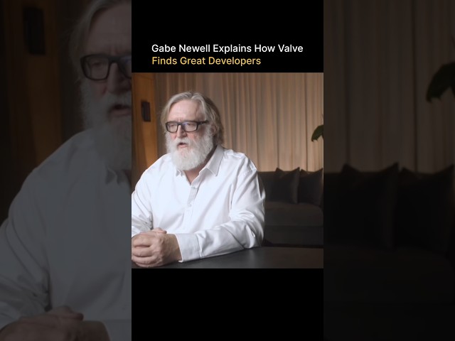 Gabe Newell Explains How Valve Finds Great Developers #shorts #linux #valve #steam #coding