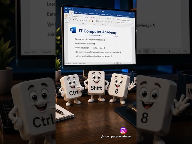 This MS Word shortcut will make your work easier! Show/Hide Formatting Marks with Ctrl + Shift + 8.