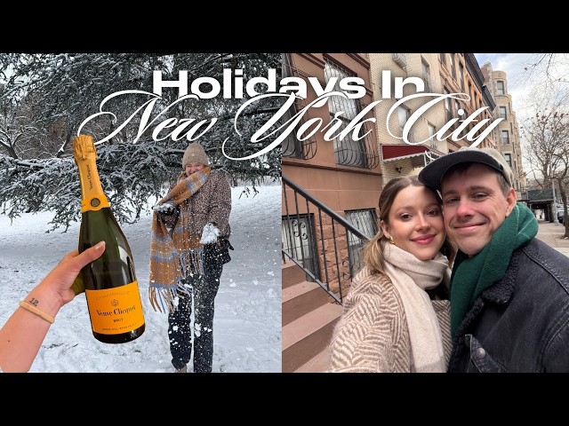 TRAVEL VLOG: spend a magical snowy week in NYC with me 🏙️❄️🥂