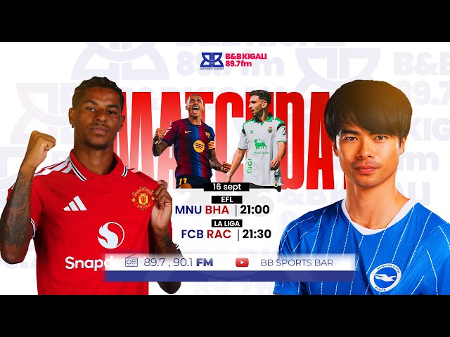 #LIVEGAME #efl #laliga : MAN UNITED ( 2 - 3 ) BRIGHTON | BARCELONA ( 7 - 2 ) RACING SANTANDER