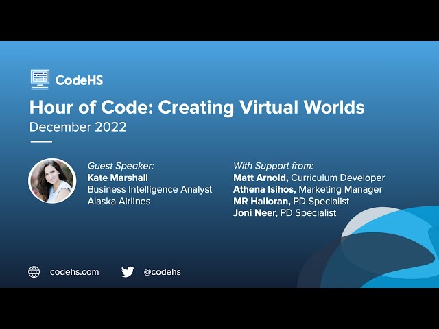 CodeHS Hour of Code: Creating Virtual Worlds