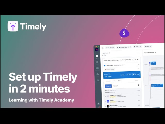 Set up Timely in 2 minutes