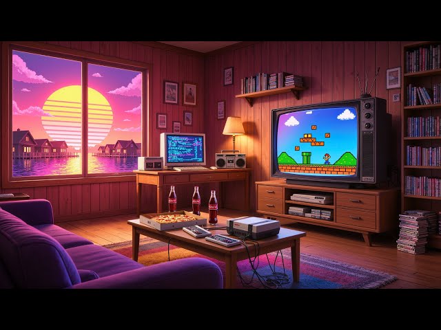 Retro Room 1986 🎮 80s Synthwave Music & Chill Beats to Relax, Game & Work 🎵 Retro Nostalgia Radio