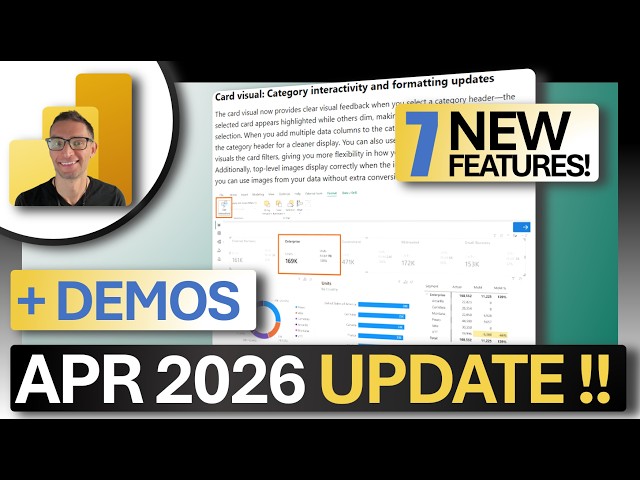 🔥 Power BI APRIL 2026 Update: 7 New Features You Need to Know