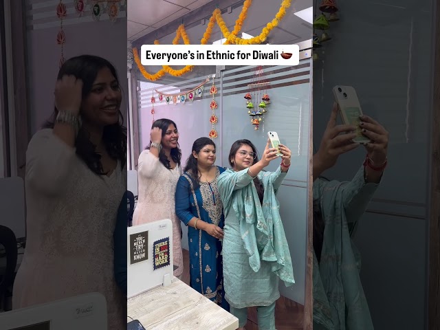 Mention someone you know who never follows the dress code ! #diwali