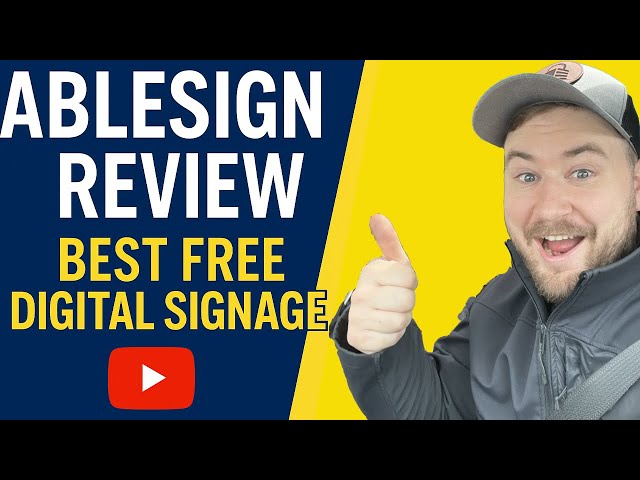 Ablesign Review: The Best FREE Digital Signage Solution for Small Businesses!
