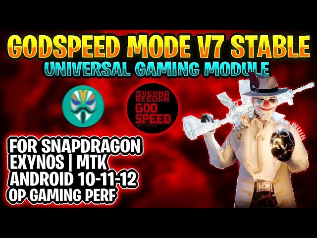 Best Magisk Gaming Module | GODSPEED MODE 7 Stable | Best Magisk module for BGMI/PUBG | PUBG Lag fix
