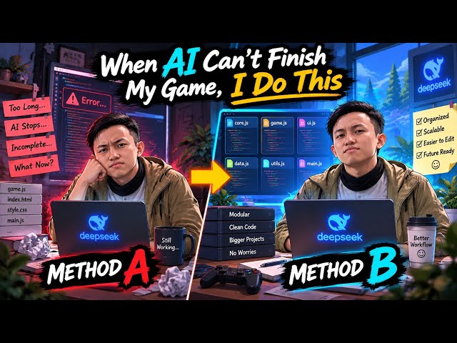 Deepseek game making trick: When AI Can’t Finish the Game Code, I Do This