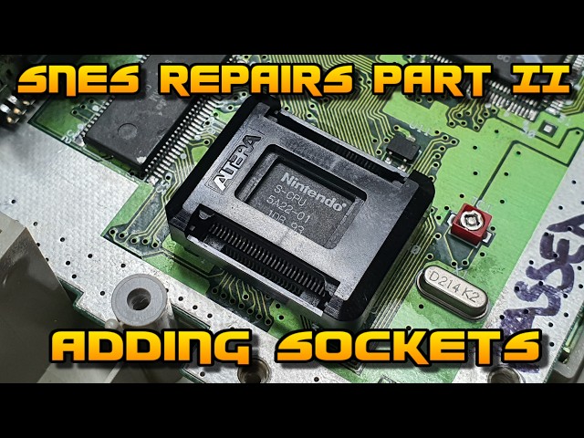 Fixing some very unhappy SNES boards Part II - adding sockets