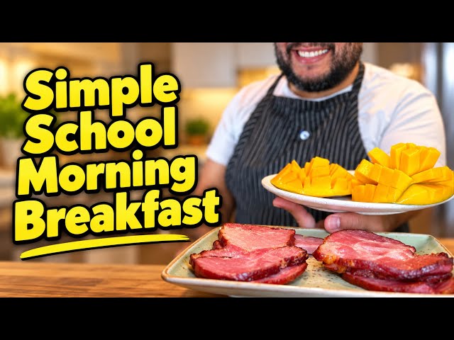 Simple school morning breakfast