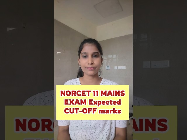NORCET 11 mains exam Expected cut-off marks # #nursingexam #norcet #nursingofficer #nursing
