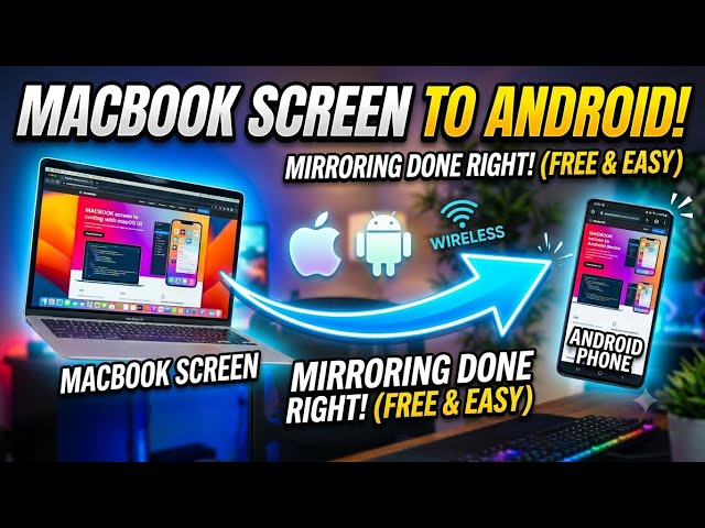 How to Mirror MacBook Screen to Android TV / Tablet (Wireless Method)