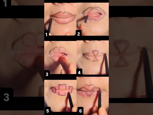 Line, map, gloss, repeat 💫.Drop a 💋if you'd try this! #Shorts #Makeup #LipCombo #Beauty #fyp