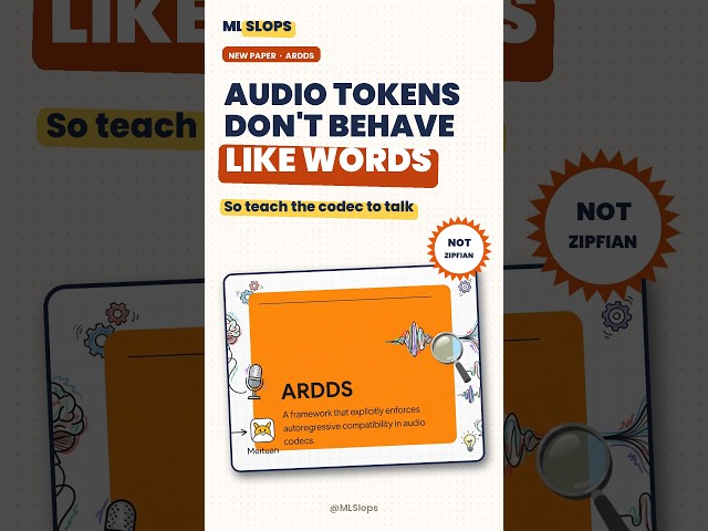 ARDDS: Autoregressive Regularisation for Speech Codecs #ai