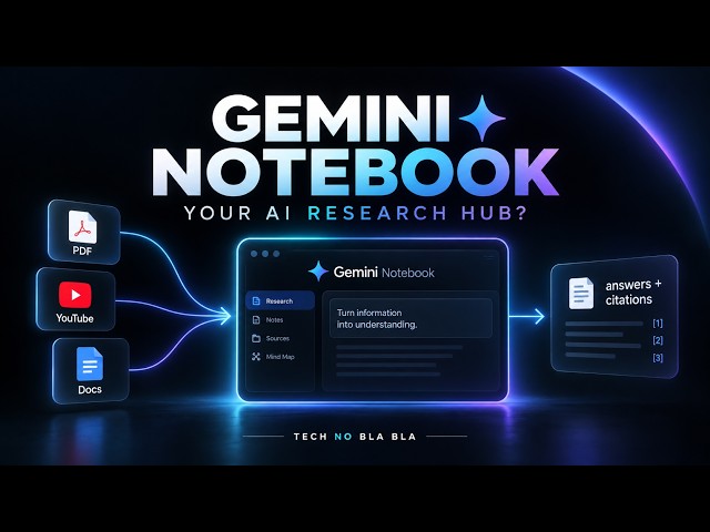 Gemini Notebook Explained — Your AI Research Workspace Without the Bla Bla
