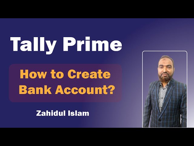 How to Create Bank Account in Tally Prime ? টালিতে ব্যাংক একাউন্ট তৈরী করা।