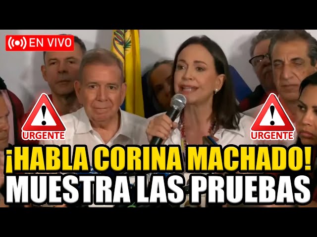 🔴CORINA MACHADO LIVE SHOWS PROOF OF MADURO'S FRAUD IN VENEZUELA | BREAK POINT